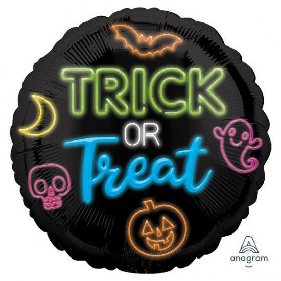 Μπαλόνι Foil 18″ Νέον Trick or Treat Μπαλόνι Foil 18″ Νέον Trick or Treat