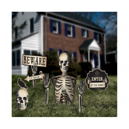 Σετ Διακόσμησης Halloween Σκελετός - 6 τεμ. Σετ Διακόσμησης Halloween Σκελετός - 6 τεμ.