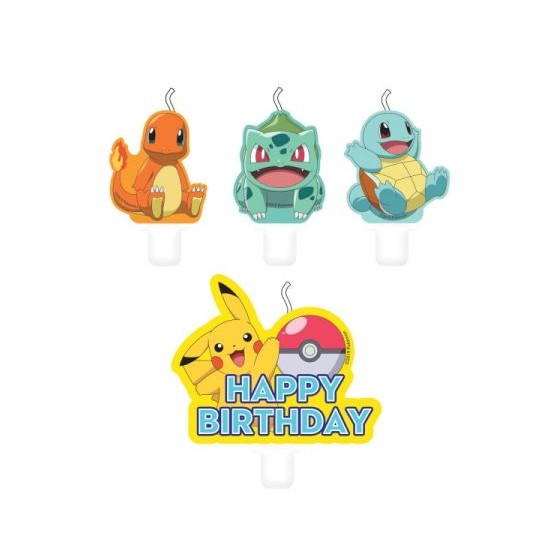 Μίνι Κεριά Pokemon 5.5 / 7.8 εκ (4 Τεμ.) Μίνι Κεριά Pokemon 5.5 / 7.8 εκ (4 Τεμ.)
