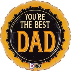 Μπαλόνι Foil 18″ Best Dad καπάκι μπύρας