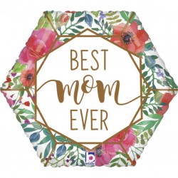 Μπαλόνι Foil 18″ Best Mom Ever Πολύγωνο