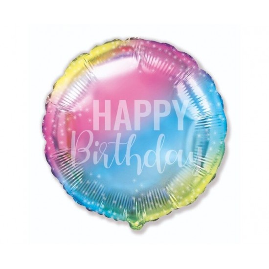 18″ Μπαλόνι Happy Birthday όμπρε 18″ Μπαλόνι Happy Birthday όμπρε
