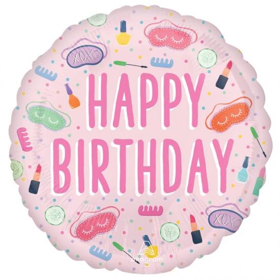 Μπαλόνι Foil 18″ Happy Birthday Spa Party