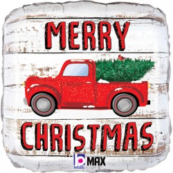 18″ Μπαλόνι τετράγωνο Christmas Truck
