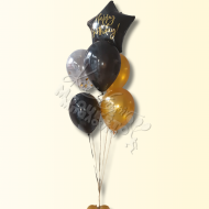 ΣΥΝΘΕΣΗ ΓΕΝΕΘΛΙΩΝ ΜΑΥΡΑ-ΧΡΥΣΑ ΜΠΑΛΟΝΙΑ ΜΕ ΑΣΤΕΡΙ - BSBD01