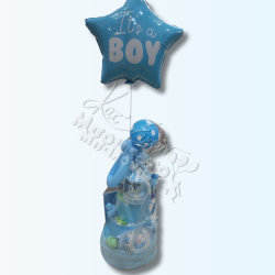 Σύνθεση Μωρότουρτα - Diapercake Με μπαλόνια -0020