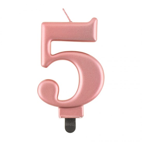 ΚΕΡΑΚΙ ΑΡΙΘΜΟΣ 5 ΜΕΤΑΛΛΙΚΟ ROSE GOLD ΚΕΡΑΚΙ ΑΡΙΘΜΟΣ 5 ΜΕΤΑΛΛΙΚΟ ROSE GOLD