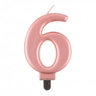 ΚΕΡΑΚΙ ΑΡΙΘΜΟΣ 6 ΜΕΤΑΛΛΙΚΟ ROSE GOLD