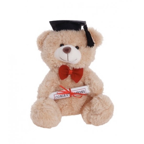 Αρκουδάκι Λούτρινο για αποφοίτηση 20εκ