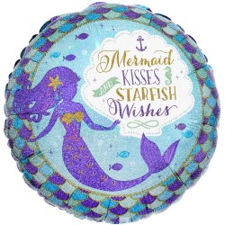 Μπαλόνι Foil 18″ Mermaid Wishes & Kisses