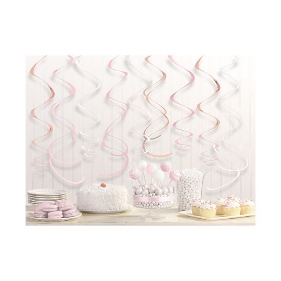 Swirl Κρεμαστά Διακοσμητικά 55.8 εκ Rose Gold Blush /12 τεμ Swirl Κρεμαστά Διακοσμητικά 55.8 εκ Rose Gold Blush /12 τεμ
