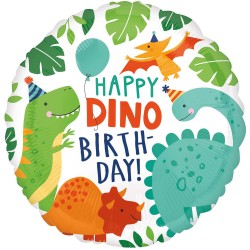 Μπαλόνι Foil 18″ Happy Dino Birthday Δεινόσαυρος