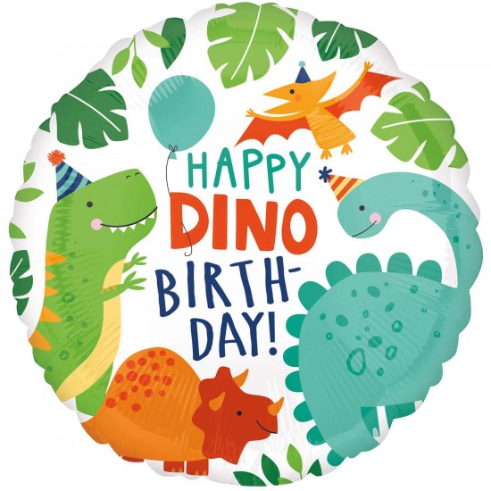 Μπαλόνι Foil 18″ Happy Dino Birthday Δεινόσαυρος Μπαλόνι Foil 18″ Happy Dino Birthday Δεινόσαυρος