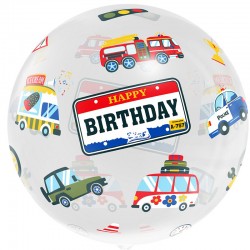 Μπαλόνι AQUA 20'' CRYSTAL HAPPY BIRTHDAY ME OXHMATA