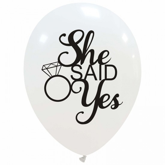 ΜΠΑΛΟΝΙ ΛΑΤΕΞ 12" SHE SAID YES 
