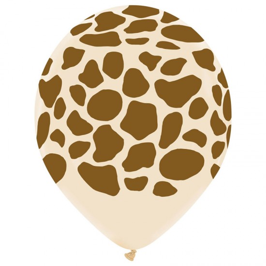 Μπαλόνια Λάτεξ 12'' Animal Print Καμηλοπάρδαλη