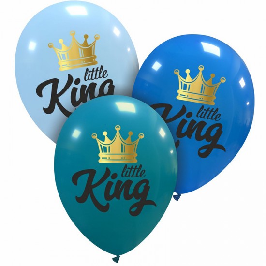 Μπαλόνια Λάτεξ 12'' Little King Χρυσή Κορώνα Μπαλόνια Λάτεξ 12'' Little King Χρυσή Κορώνα