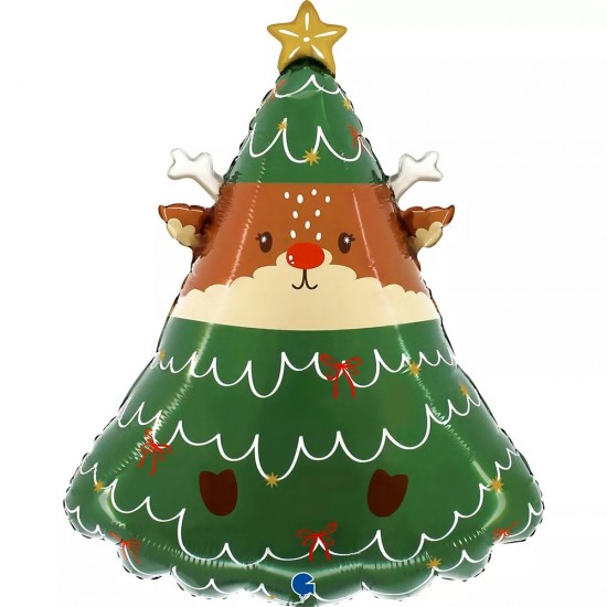 31″ Μπαλόνι Ταρανδάκι σε Δέντρο