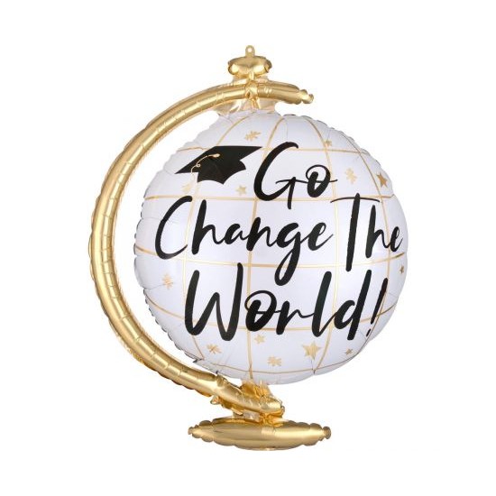 Μπαλόνι Foil Change the World Globe Αποφοίτηση
