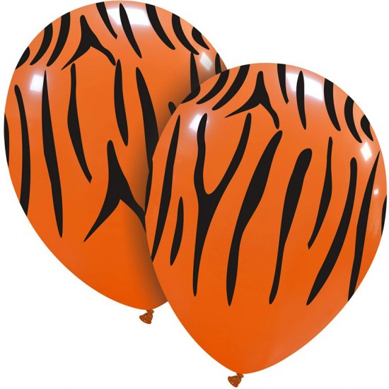Μπαλόνια Λάτεξ 12'' Τυπωμένα ANIMAL PRINT Τίγρη Μπαλόνια Λάτεξ 12'' Τυπωμένα ANIMAL PRINT Τίγρη