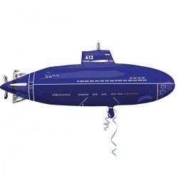Μπαλόνι Foil 24″ Μπλε Υποβρύχιο