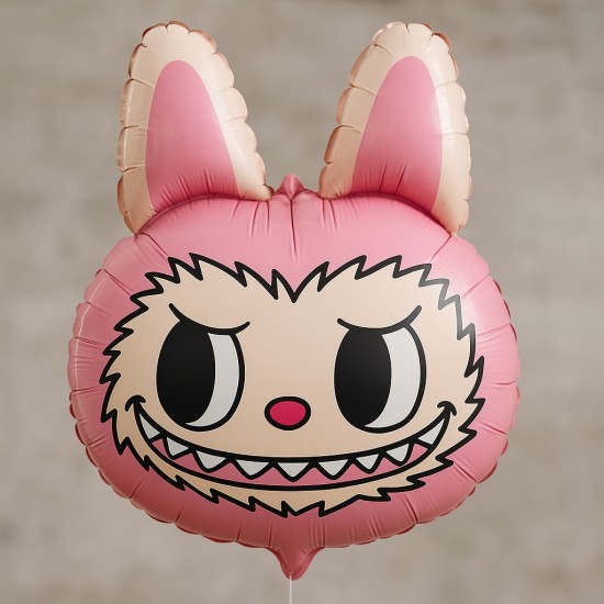 25” Μπαλόνι ροζ Labubu