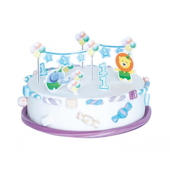 Διακόσμηση Τούρτας First Birthday Boy - Πρώτα Γενέθλια Διακόσμηση Τούρτας First Birthday Boy - Πρώτα Γενέθλια