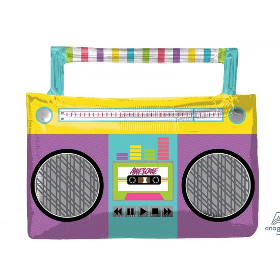 27” Μπαλόνι Retro Κασετόφωνο Boombox 27” Μπαλόνι Retro Κασετόφωνο Boombox