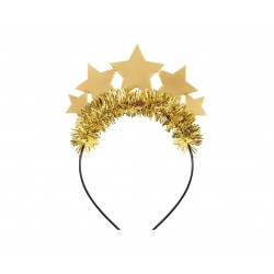 Τιάρα με Αστεράκια Χρυσό - One Size