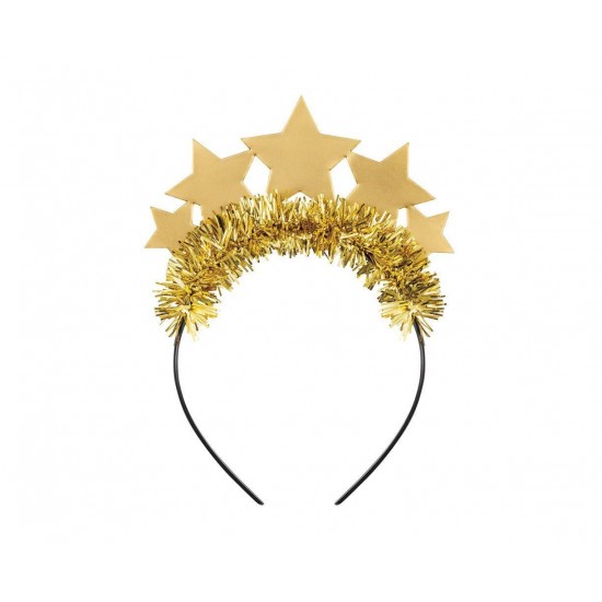 Τιάρα με Αστεράκια Χρυσό - One Size
