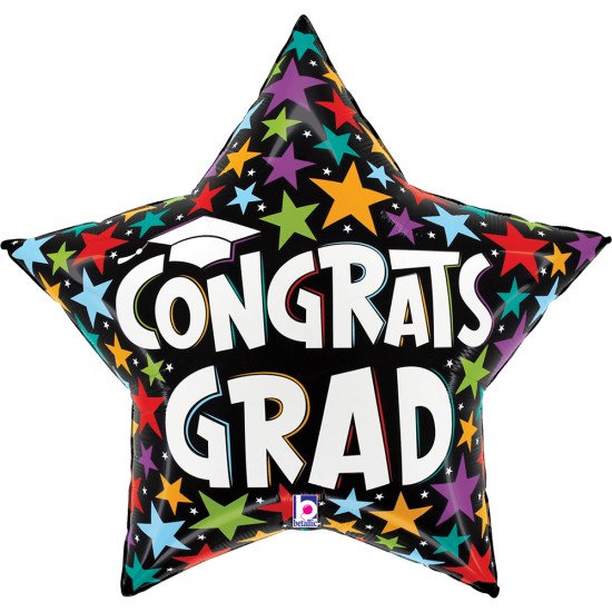 Μπαλόνι Foil 28″ Αστέρι Αποφοίτησης Congrats Grad Μπαλόνι Foil 28″ Αστέρι Αποφοίτησης Congrats Grad