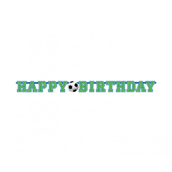 Γιρλάντα Happy Birthday Ποδόσφαιρο/Soccer / 130 x 10.2 εκ Γιρλάντα Happy Birthday Ποδόσφαιρο/Soccer / 130 x 10.2 εκ