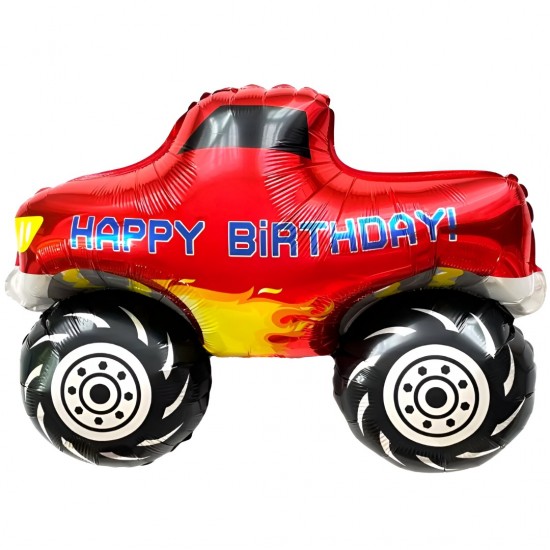 Μπαλόνι Foil 29″ Αυτοκίνητο Monster Truck Happy Birthday Μπαλόνι Foil 29″ Αυτοκίνητο Monster Truck Happy Birthday
