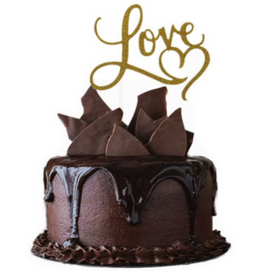 Topper Επιγραφή "Love" Χάρτινη 120x100mm Topper Επιγραφή "Love" Χάρτινη 120x100mm