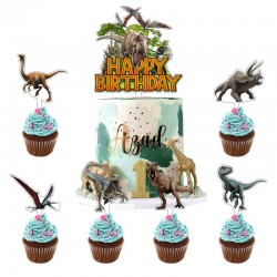 Διακοσμητικά Τούρτας Σετ Jurassic Park 