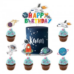 Topper Happy Birthday Σετ Διάστημα 10.5x14cm
