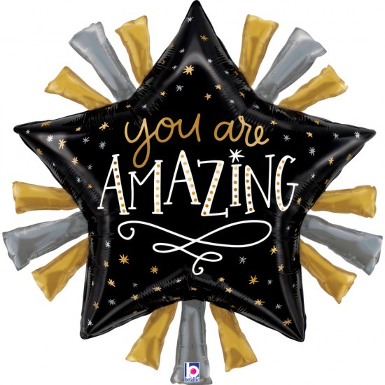 Μπαλόνι Foil 30″ Αποφοίτησης “You are Amazing” Metallic Μπαλόνι Foil 30″ Αποφοίτησης “You are Amazing” Metallic