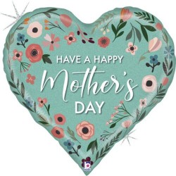 Μπαλόνι Foil 30″ Καρδιά Mother’s Day Μέντα