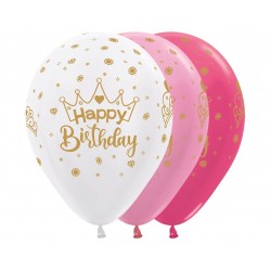 Μπαλόνια Λάτεξ Happy Birthday Crowns / - Κορόνα