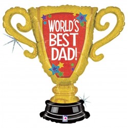 Μπαλόνι Foil 33″ World’s Best Dad Κύπελλο