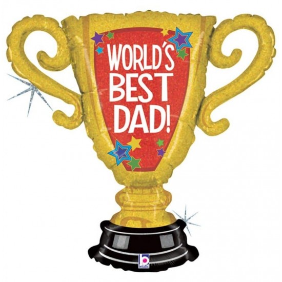 Μπαλόνι Foil 33″ World’s Best Dad Κύπελλο Μπαλόνι Foil 33″ World’s Best Dad Κύπελλο