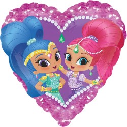 Μπαλόνι Foil 17" Shimmer And Shine Καρδιά