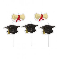 Κεριά Picks Graduation - Αποφοίτηση / 5 τμχ