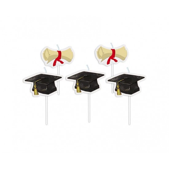 Κεριά Picks Graduation - Αποφοίτηση / 5 τμχ