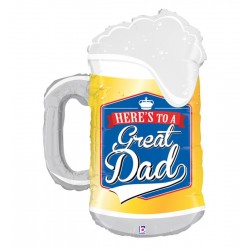 Μπαλόνι Foil 34″ Great Dad Ποτήρι Μπύρας