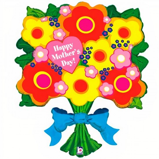 Μπαλόνι Foil 34″ Μπουκέτο Λουλούδια Mother’s Day Μπαλόνι Foil 34″ Μπουκέτο Λουλούδια Mother’s Day