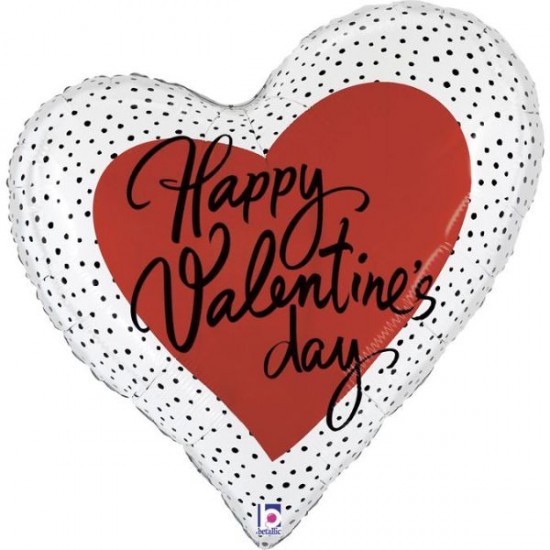 Μπαλόνι Foil 35” Καρδιά ‘Happy Valentine’s Day’ Μπαλόνι Foil 35” Καρδιά ‘Happy Valentine’s Day’