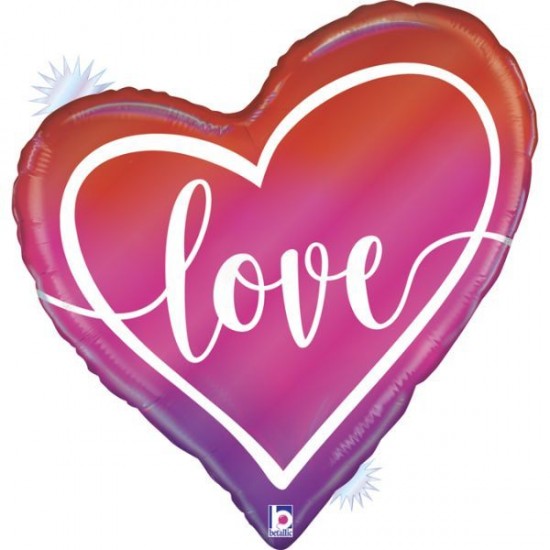 Μπαλόνι Foil 35” Καρδιά Opal Ombre Love Μπαλόνι Foil 35” Καρδιά Opal Ombre Love