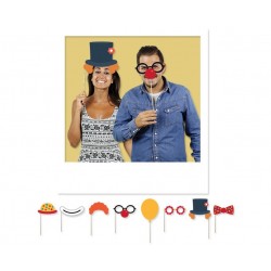 Σετ Φωτογραφικού Photo Booth Circus Party / 8 τμχ