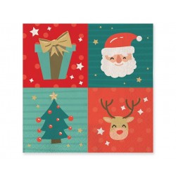 Χαρτοπετσέτες 33 x 33 εκ Funny Christmas / 20 τμχ